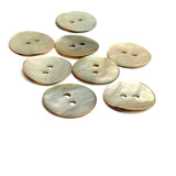 Beige Velvet Pastel Rainbow Agoya Shell 5/8" 2-hole Button, Pack of 8 for $7.20   #SK-1215