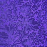 Running Low, Hyacinth Purple Silk Baroque Jacquard, 45" Wide By the Yard. #613
