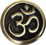 Om Button 5/8"  from Tierra Cast Brass/Black #6568-27