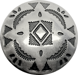 Star Blanket Southwest STERLING Silver Shank Back Button, 1", SW-55