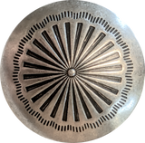 Re-Stocked, Agave Flower 1.5" Concho Button, 1-1/2", Plain Border, Silver Metal, Shank Back #SW-221