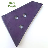 SALE $1.75! Giant Faux Wood Trapezoid Button with 3 holes, Pick Your Color, 2-3/4".