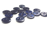 3/8" Dark Navy River Shell 2-hole Button, Pack of TEN buttons  #2249