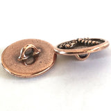 Dragonfly Round Button 5/8" Copper, from TierraCast #6573-18