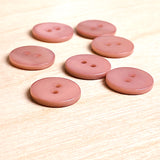 Dusty Rose River Shell 5/8" 2-hole Button, Pack of 8   #1784