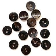 SALE, RUNNING LOW, Dark Brown/Espresso, 7/16" Shiny Shell Mix,  Pack of 10  #23-111
