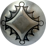 Southwest Four Directions, 1/2" Nickel Silver Concho Button #SW-21