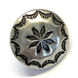 Small Galisteo Starflower Silver Concho Button 1/2"    #SW-33