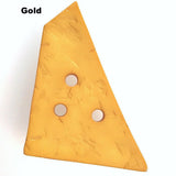 SALE $1.75! Giant Faux Wood Trapezoid Button with 3 holes, Pick Your Color, 2-3/4".