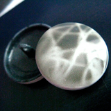 SALE Gray/White Shadow Blur 15/16" Button, 23mm Shank Back   #SWC-106