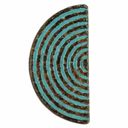 Astral Gateway Half Circle Green Patina 7/8". #SWC-74