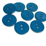 5/8" Navy/Peacock Blue River Shell 2-hole Button, 8 for $8.00   #1778