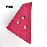 SALE $1.75! Giant Faux Wood Trapezoid Button with 3 holes, Pick Your Color, 2-3/4".