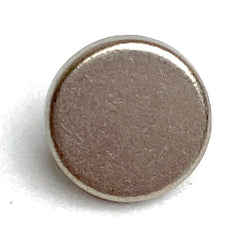 Tiny Metal Silver Spot Button 5/16" #SWC-94