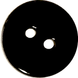 Black Shiny Pearl Shell, 9/16", 2-Holes, 15mm, Per Button #842-D