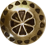 Small Brass Concho Button w. 'Wreath' Design 1/2"  #SW-8
