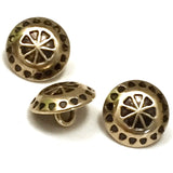Small Brass Concho Button w. 'Wreath' Design 1/2"  #SW-8