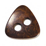 Brown Rounded Big-Eye Triangle Button Natural Corozo/Tagua 7/8"  # SK-432